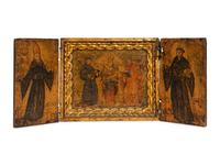 An Eastern European Triptych Icon