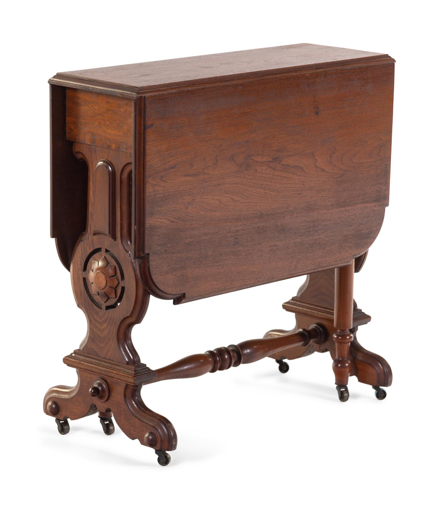 A Victorian Oak Drop-Leaf Table