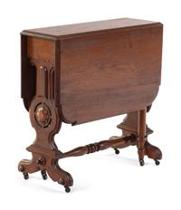 A Victorian Oak Drop-Leaf Table