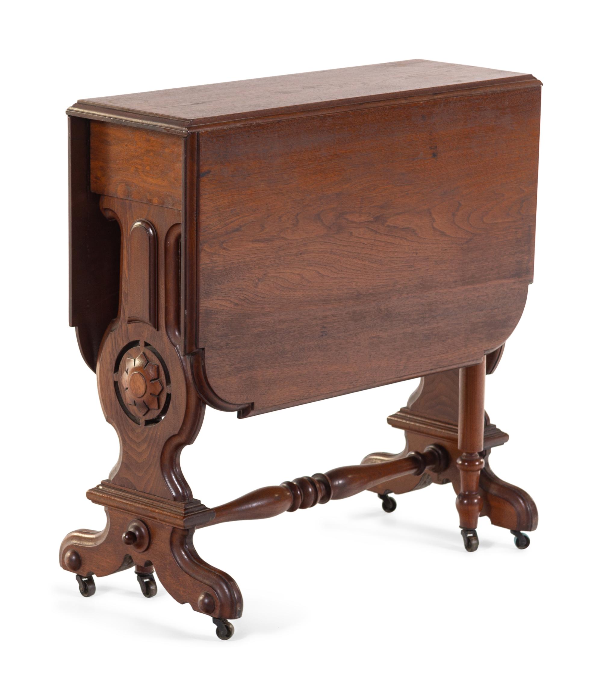 A Victorian Oak Drop-Leaf Table