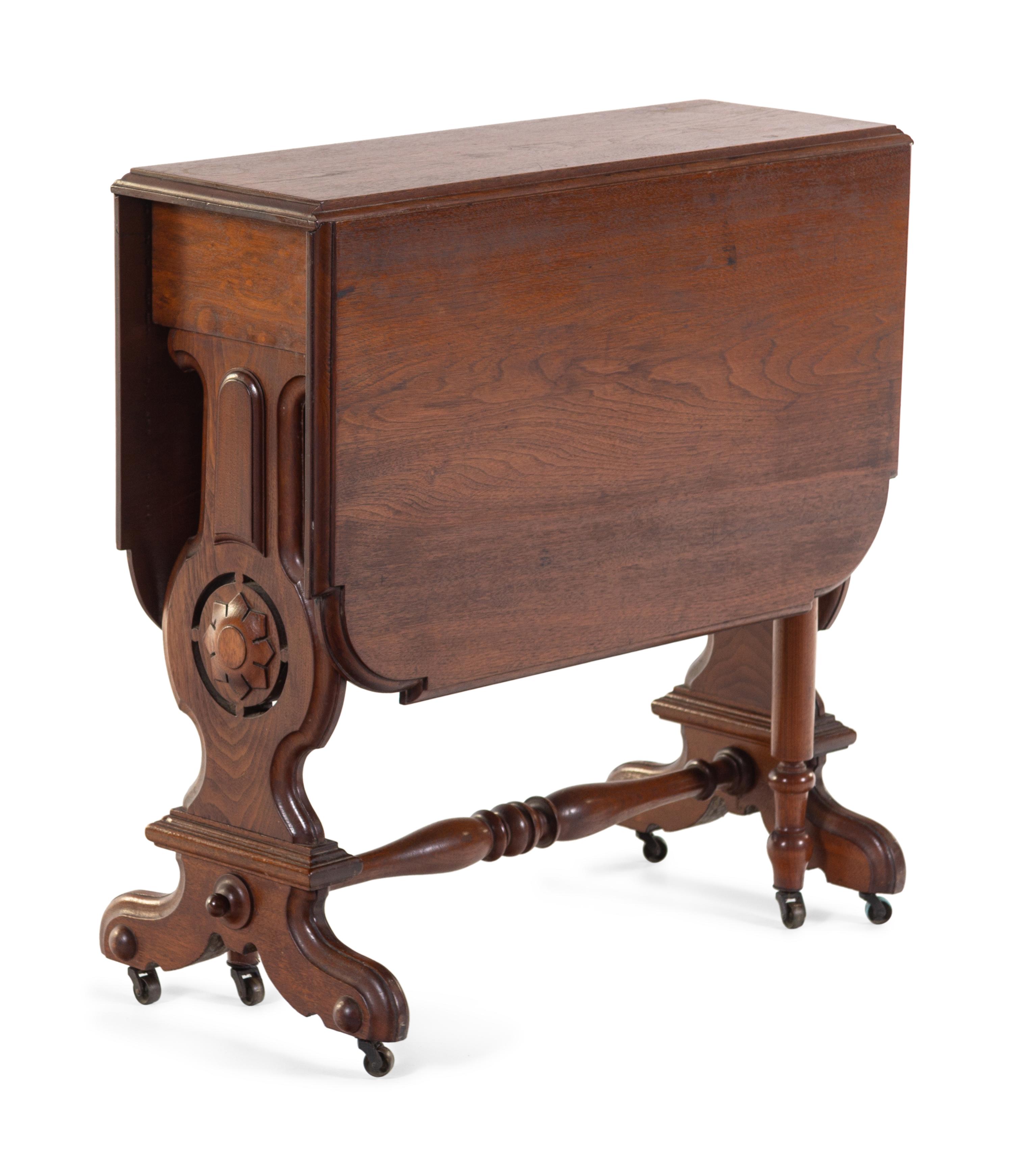 A Victorian Oak Drop-Leaf Table