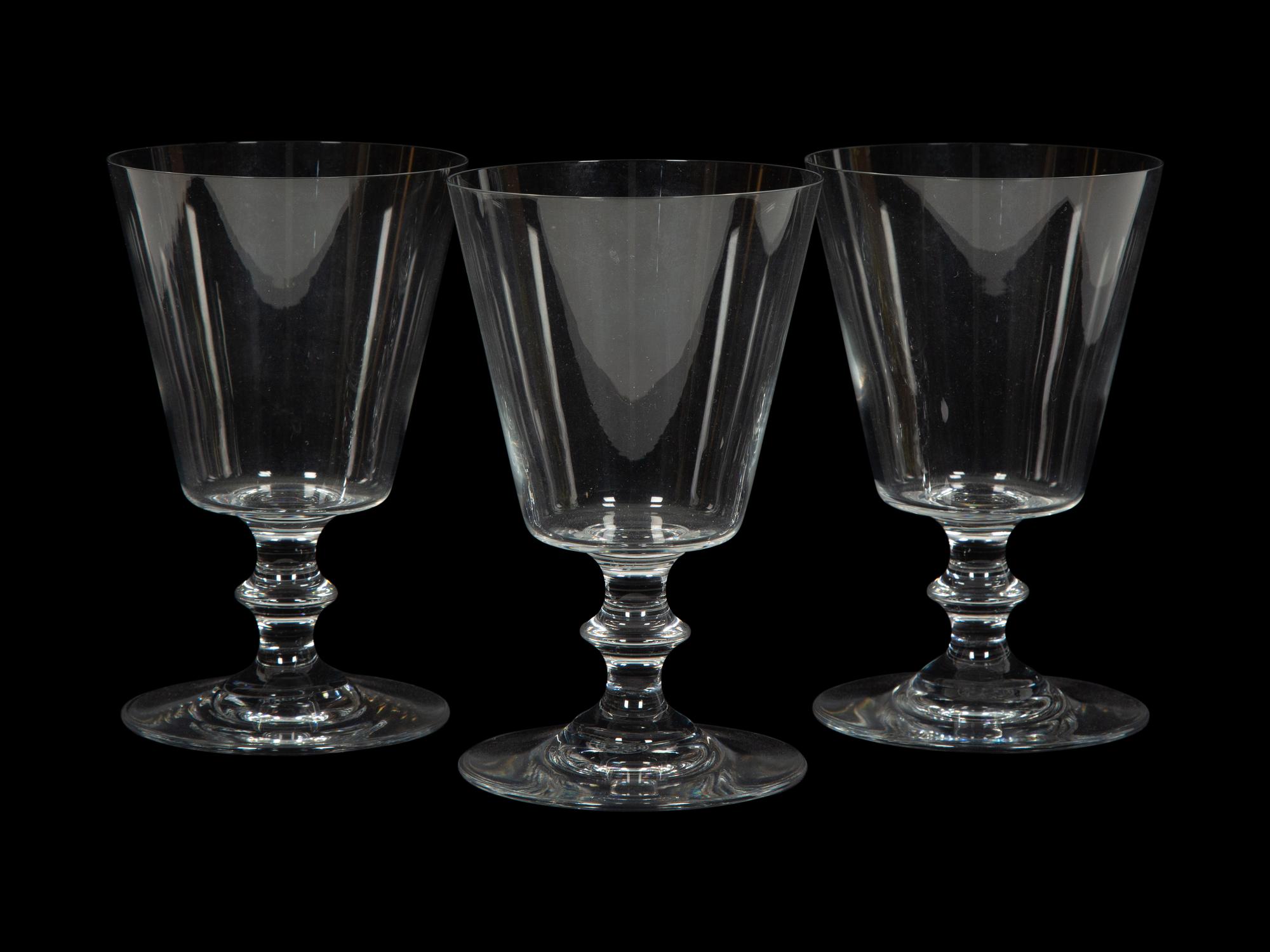 A Set of Ten Baccarat Embassy Water Goblets