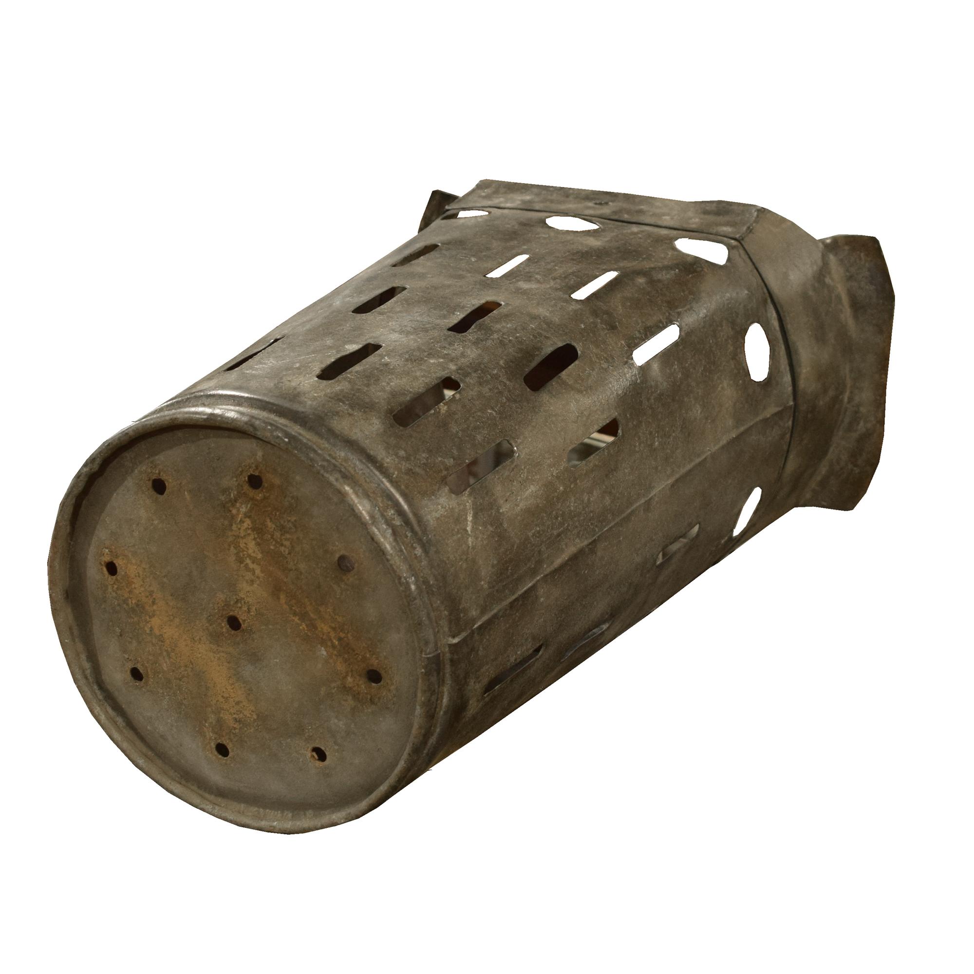 A Zinc Basket 15.5" W x 10.25" D x 27" H — France, Circa 1940
