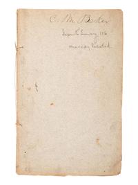 [WISCONSIN TERRITORY] -- [WISCONSIN]. Scarce Wisconsin Territory imprint "Rules for the Government of the Council, of Wisconsin Territory" and early State Historical Society of Wisconsin broadsides.