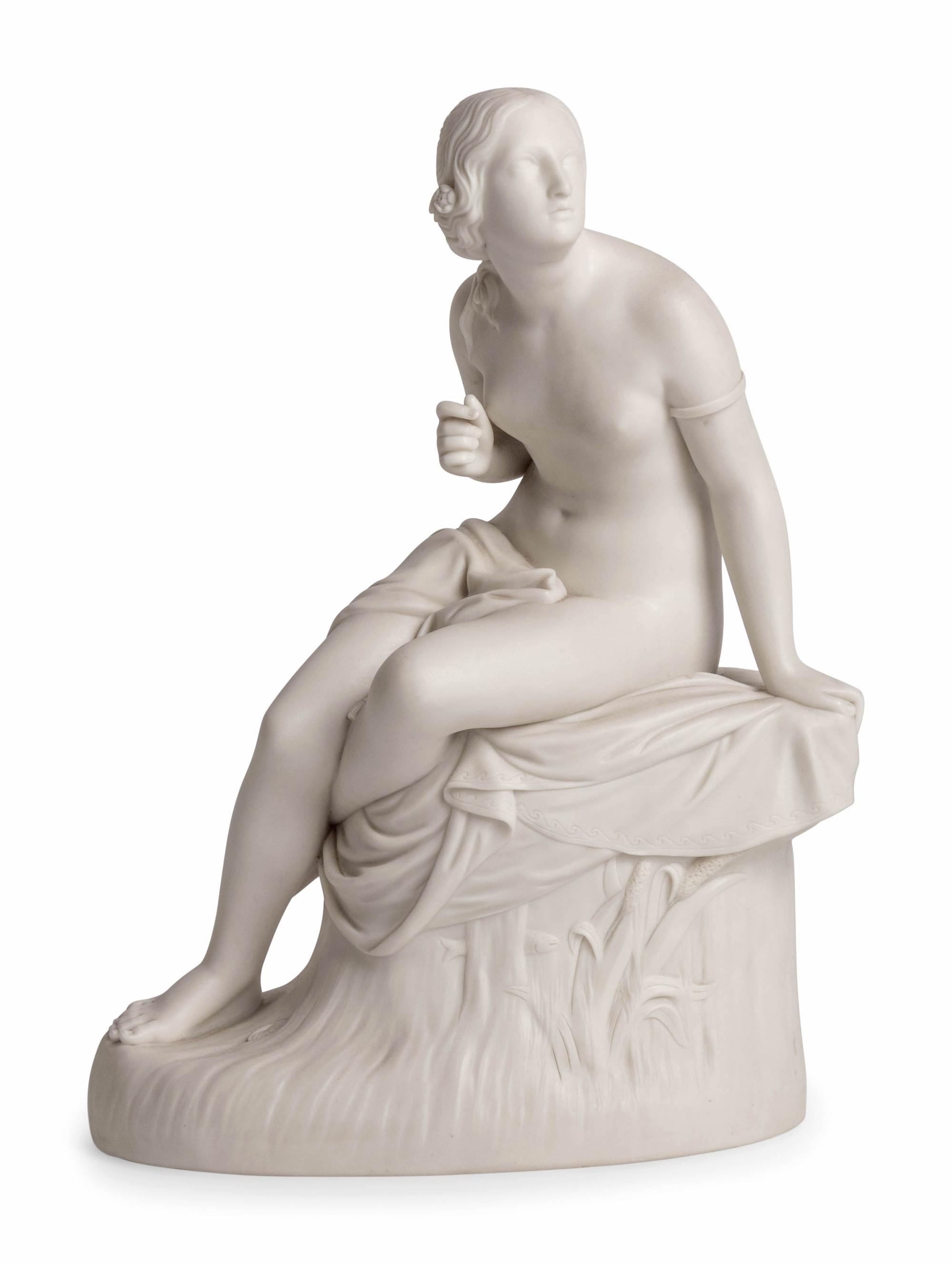 A Copeland Parianware Figure of Seated Venus