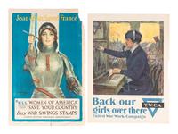 [WORLD WAR I]. A group of 4 posters highlighting women's involvement in the war effort, comprising: