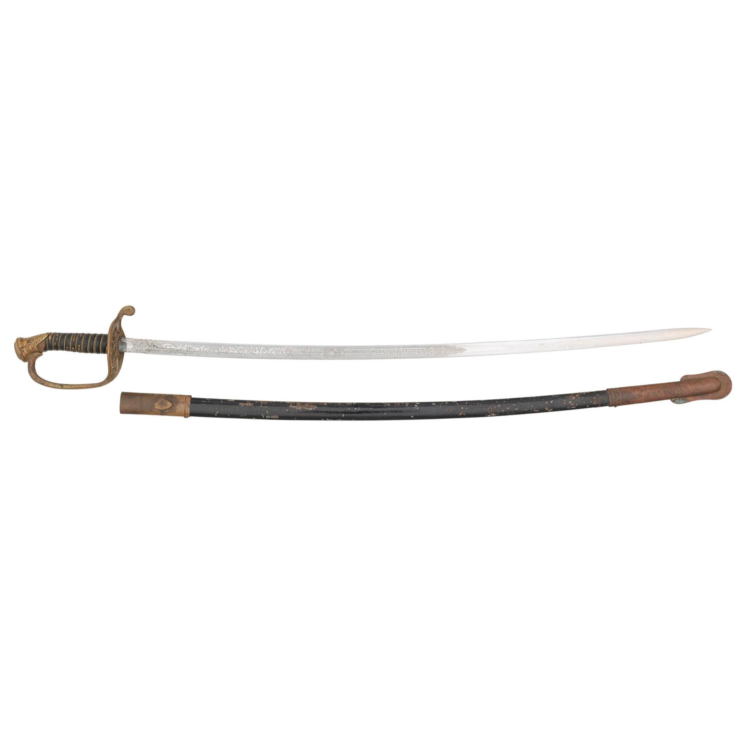 USMC NCO Sword Named to Ernest L Hinton