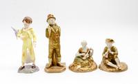 Four Royal Worcester Porcelain Figures Height of tallest 7 inches. — 1915, 1921 AND 1935