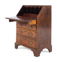 A George III Mahogany Child's Slant-Front Bureau