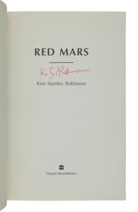 STANLEY ROBINSON, Kim. [Mars Trilogy:] Red Mars . — Green Mars. — Blue Mars . London: HarperCollins, 1992, 1993, 1996.