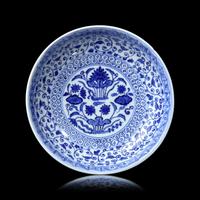 A Chinese Blue and White Porcelain Dish, Qingyi Tang Hallmark, 18th/19th Century 清中期 慶宜堂款青花小碟