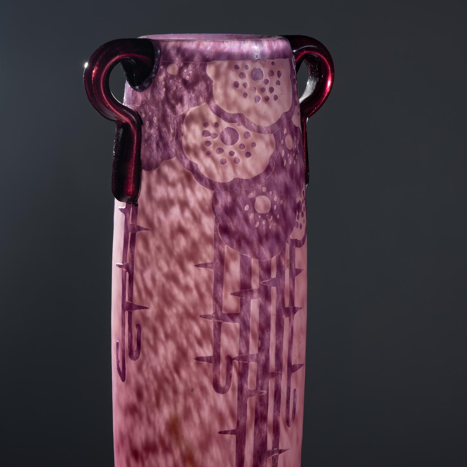 Le Verre Francais Eglantine Vase, c. 1930
