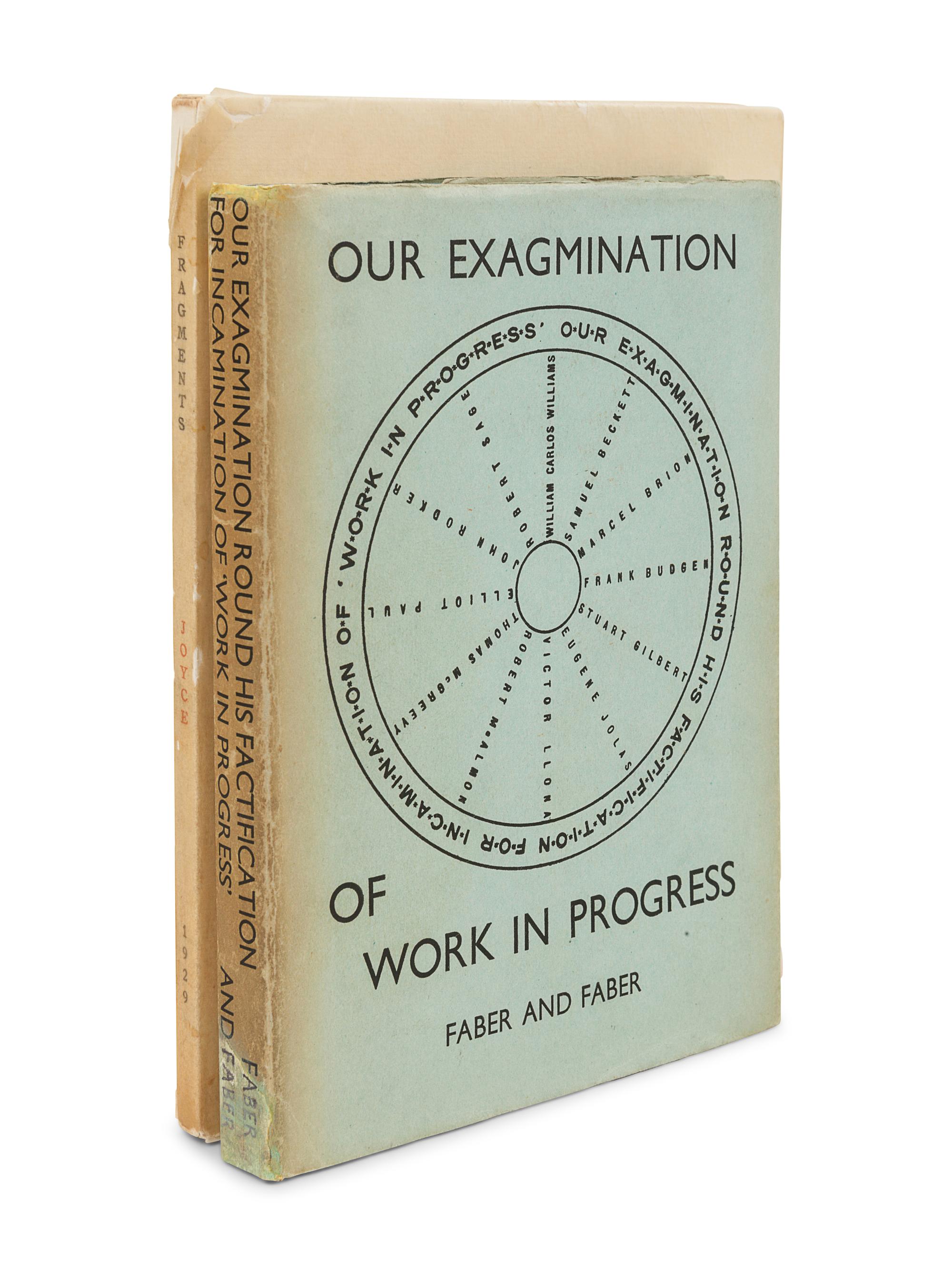 JOYCE, James (1882-1941). Tales Told of Shem and Shaun: Three Fragments from Work in Progress. With a preface by C.K. Ogden . Paris: The Black Sun Press, 1929.