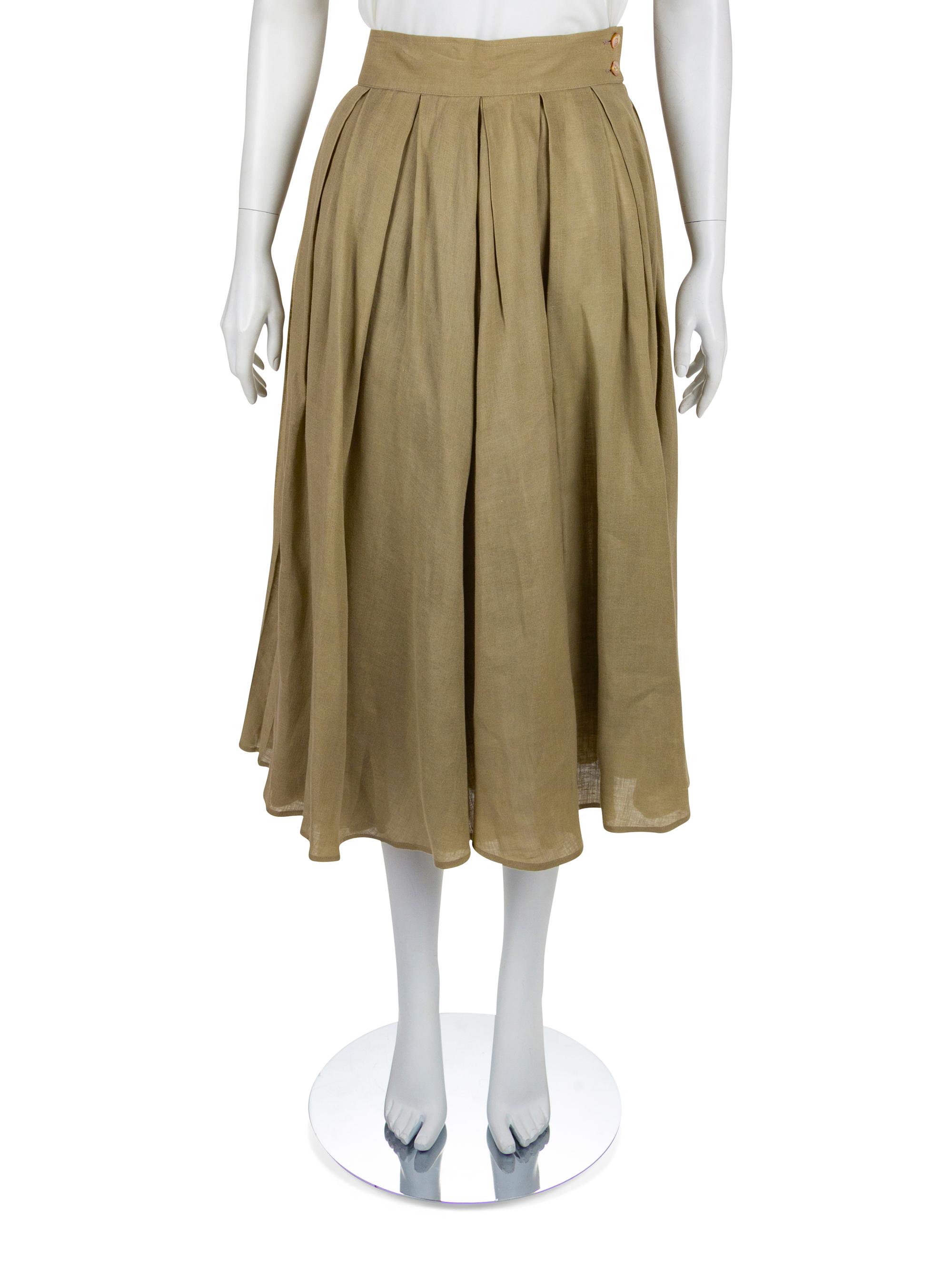 Two Linen Skirts, 1980-90s