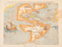 A Modern Facsimile Map of the Americas after Sebastian Muenster (1489-1552)