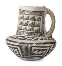 Ancestral Pueblo, Chaco Black-on-White Pitcher