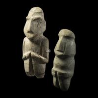 Two Mezcala Stone Standing Figures