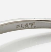 A Platinum and Diamond Ring