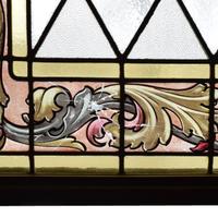 An Art Glass Window 40" W x 2.5" D x 73.5" H — Argentina, 20th Century