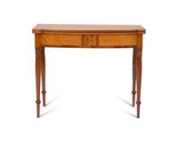 A Federal Inlaid Mahogany Card Table