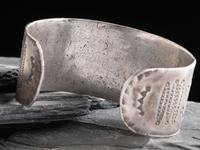 Navajo Heavily Stamped Ingot Cuff Bracelet