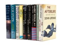 UPDIKE, JOHN. Nine signed books, including three first eds.: The Centaur; Couples; and The Carpentered Hen. New York: Alfred Knopf.