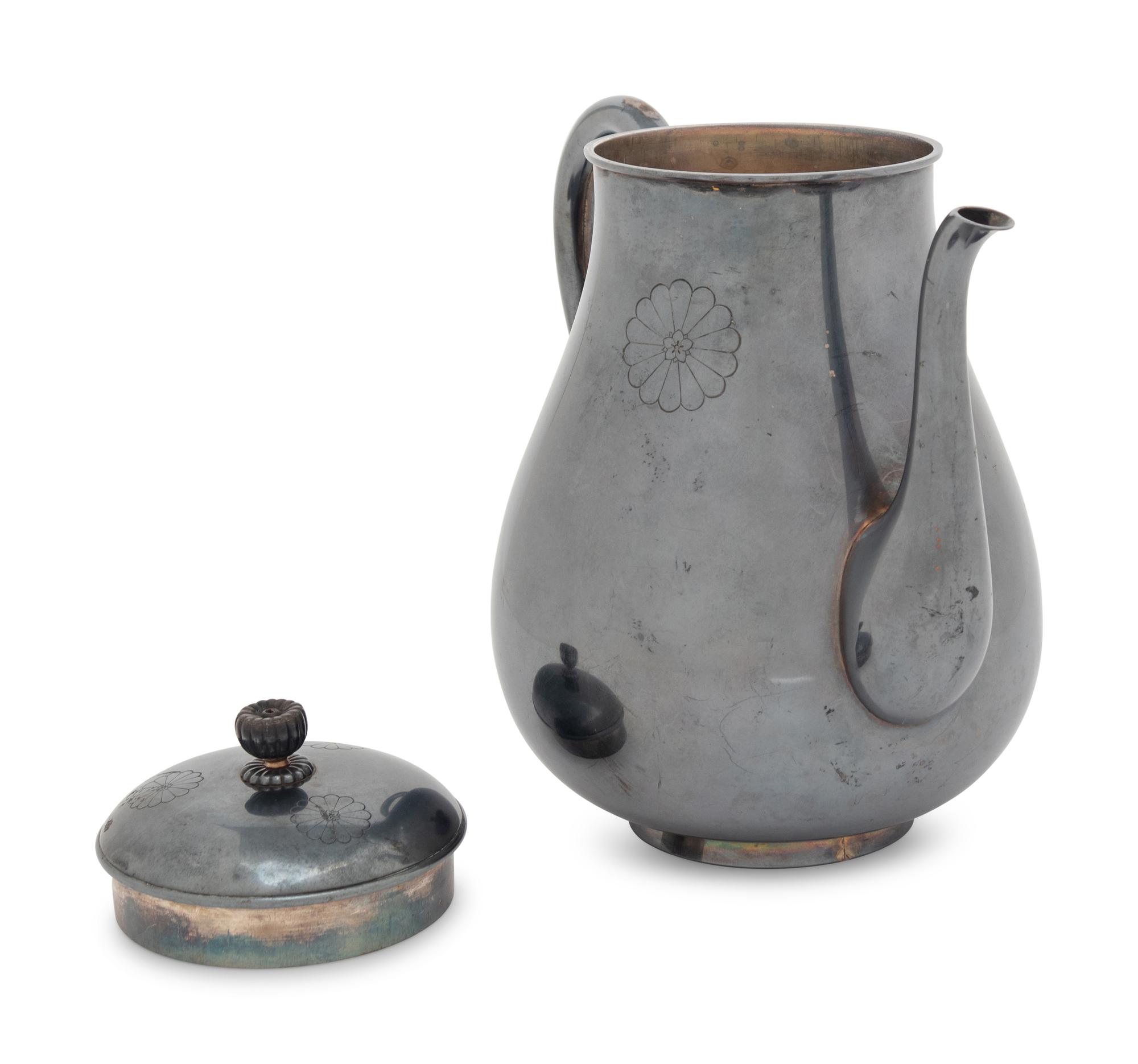 A Japanese Silver Teapot