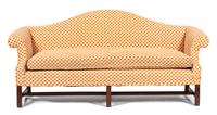 A George III Style Mahogany Camel Back Sofa — 19TH CENTURY