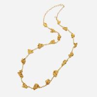 A high karat gold necklace