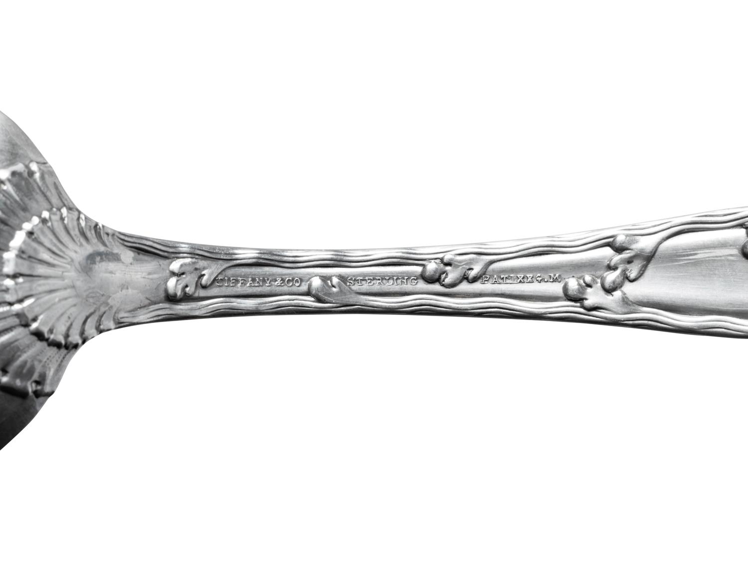 A Tiffany and Co. Wave Edge Silver Flatware Service