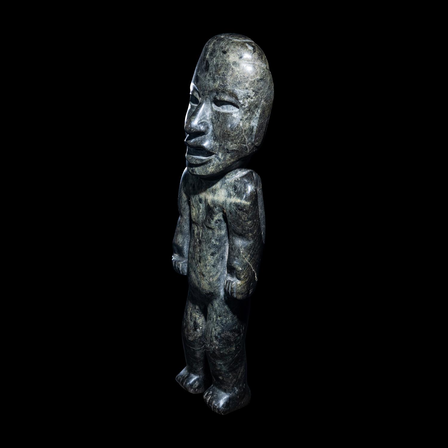 A Teotihuacan Serpentine Standing Figure