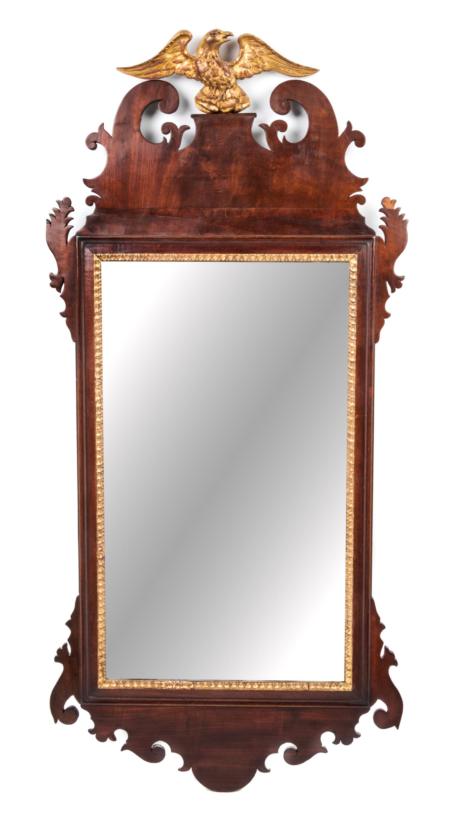 A Federal Parcel Gilt Mahogany Mirror Height 42 1/2 inches. — NEW YORK, CIRCA 1810