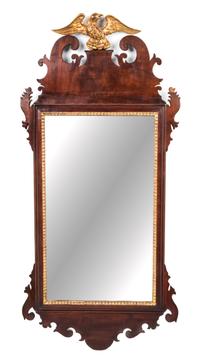 A Federal Parcel Gilt Mahogany Mirror Height 42 1/2 inches. — NEW YORK, CIRCA 1810