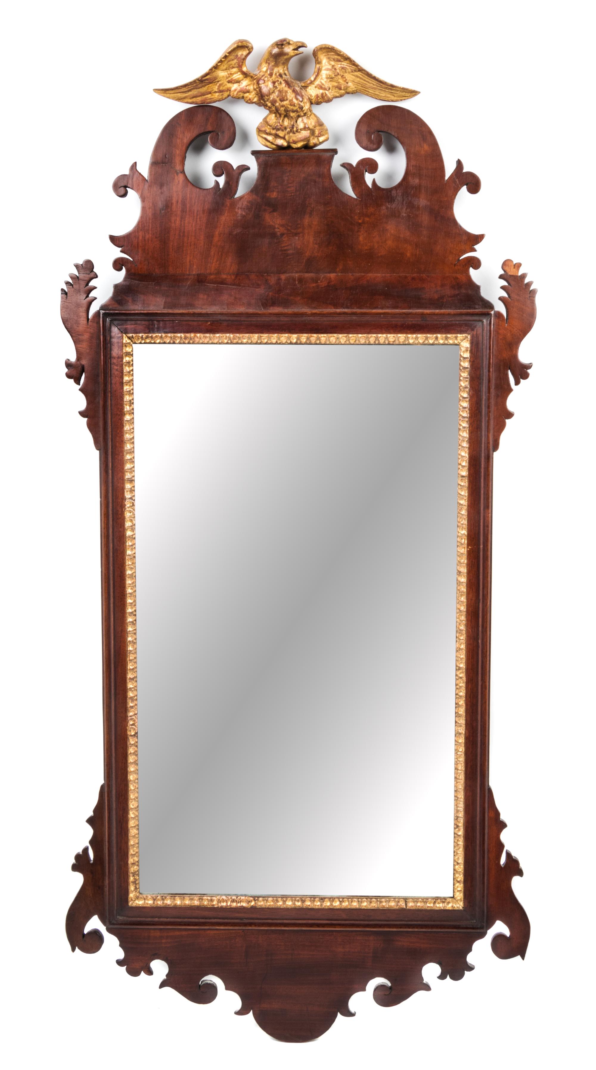 A Federal Parcel Gilt Mahogany Mirror Height 42 1/2 inches. — NEW YORK, CIRCA 1810