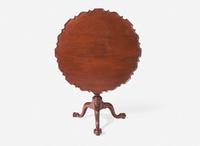 A Chippendale carved mahogany tilt-top tea table, carving possibly by the "de Young High Chest carver," Philadelphia, PA, circa 1770