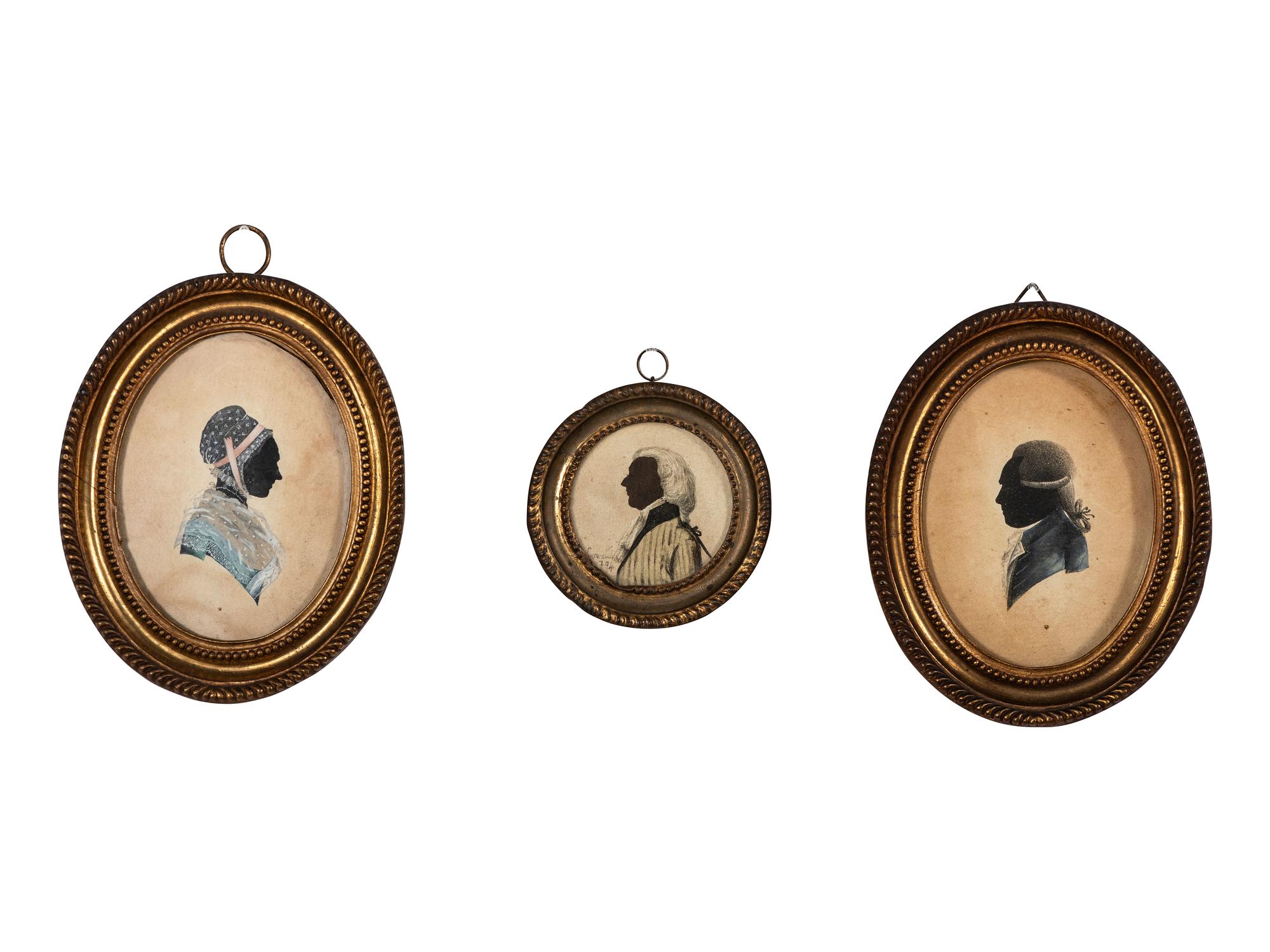 Three Silhouette Portraits