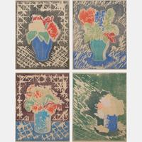 The Lumsden Vase, The Blue Vase, The Turquoise Vase, and The Linthorpe Vase (a group of four works)