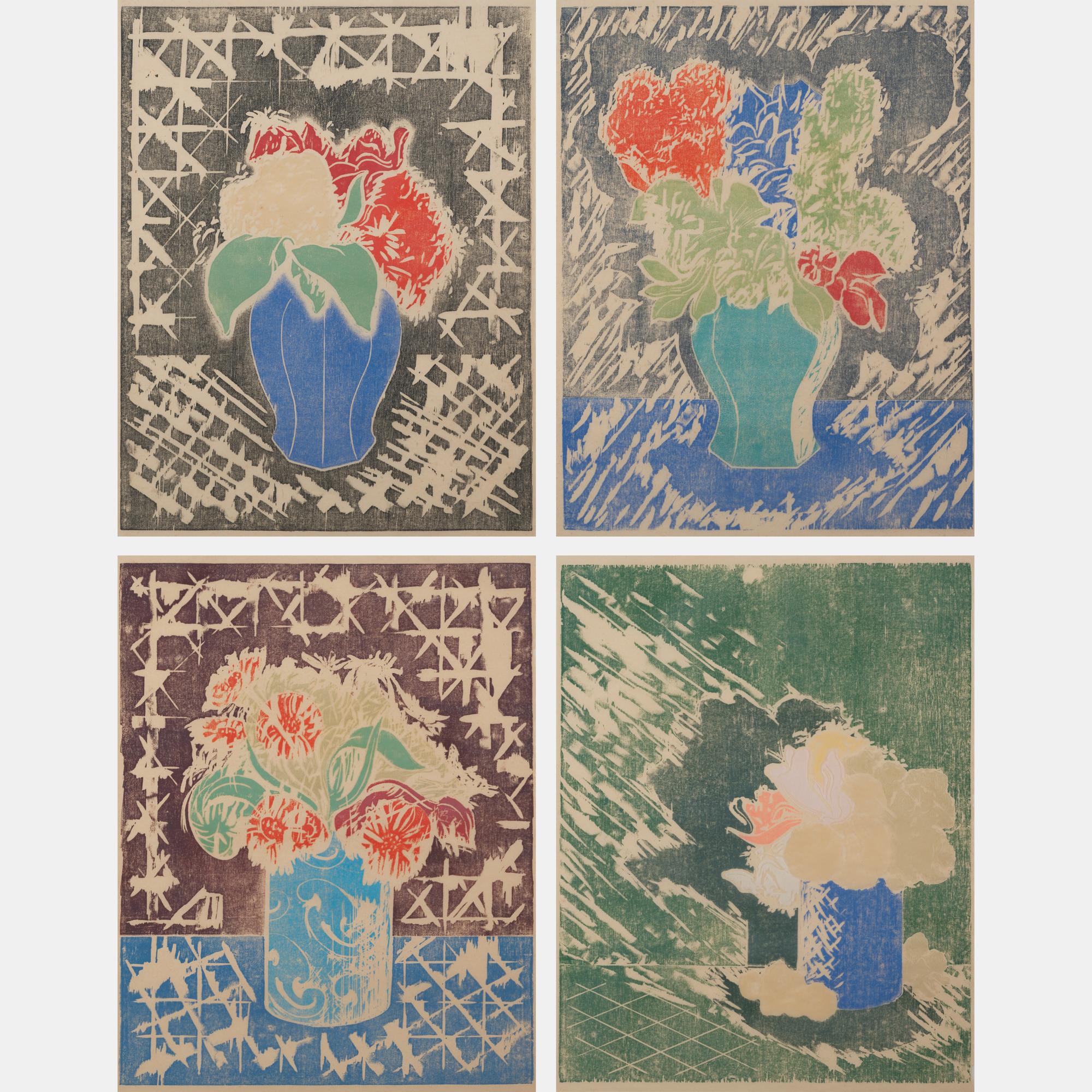 The Lumsden Vase, The Blue Vase, The Turquoise Vase, and The Linthorpe Vase (a group of four works)