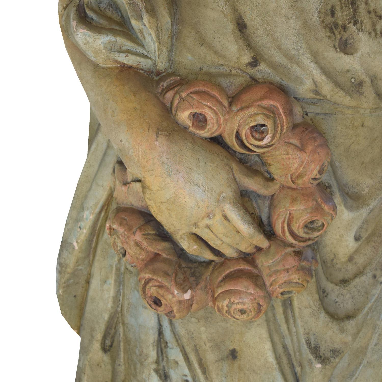 A Pair of American Composition Statues 18" W x 10" D x 61" H — United States, Circa 1900
