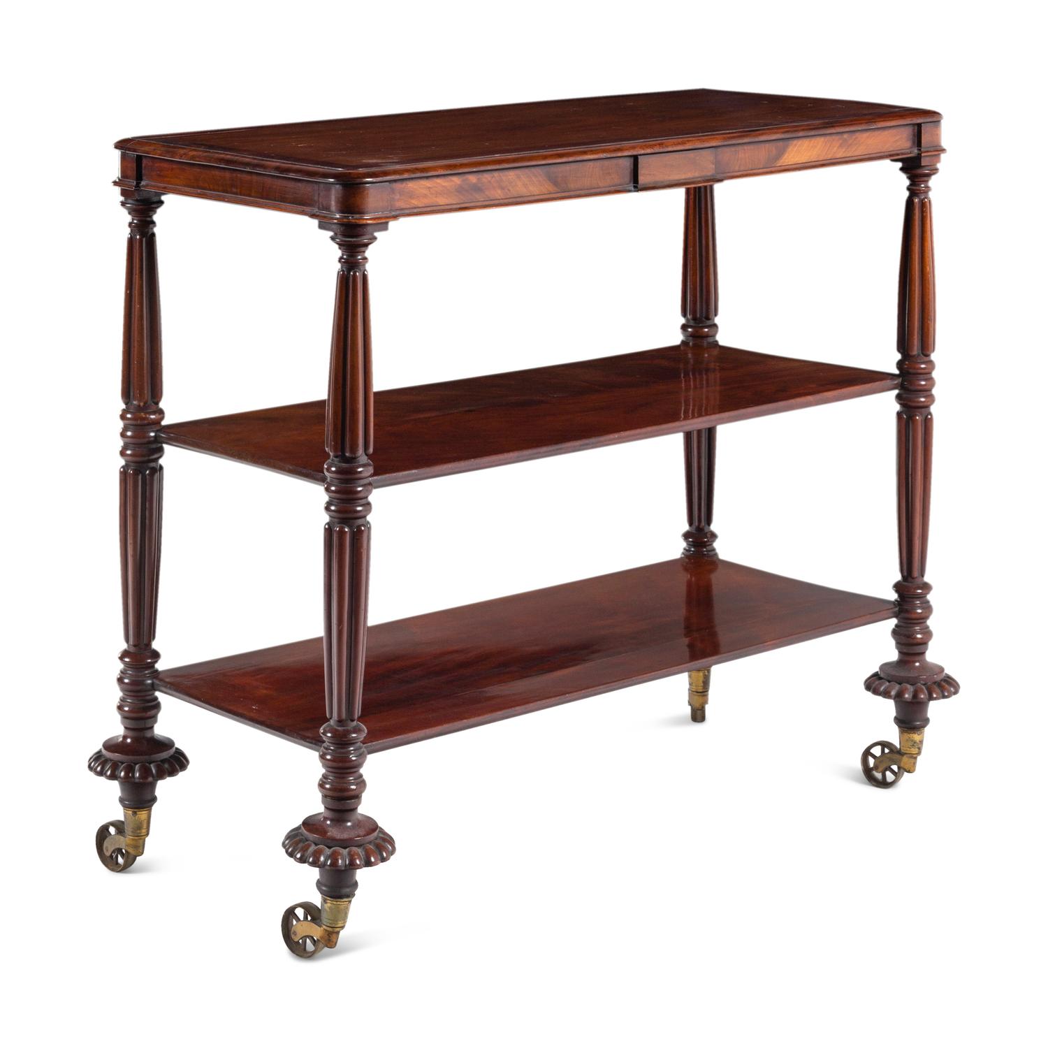 A William IV Figured Mahogany Server