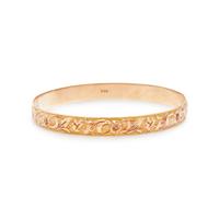 YELLOW GOLD BANGLE BRACELET