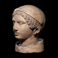 An Etruscan Terracotta Head of a Youth