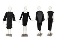 Four Geoffrey Beene Items: Two Coats, One Dress & One Jumpsuit, 1990s