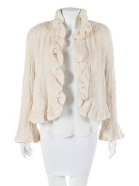 Two Rabbit Knit Fur Jackets, 1990-2000s