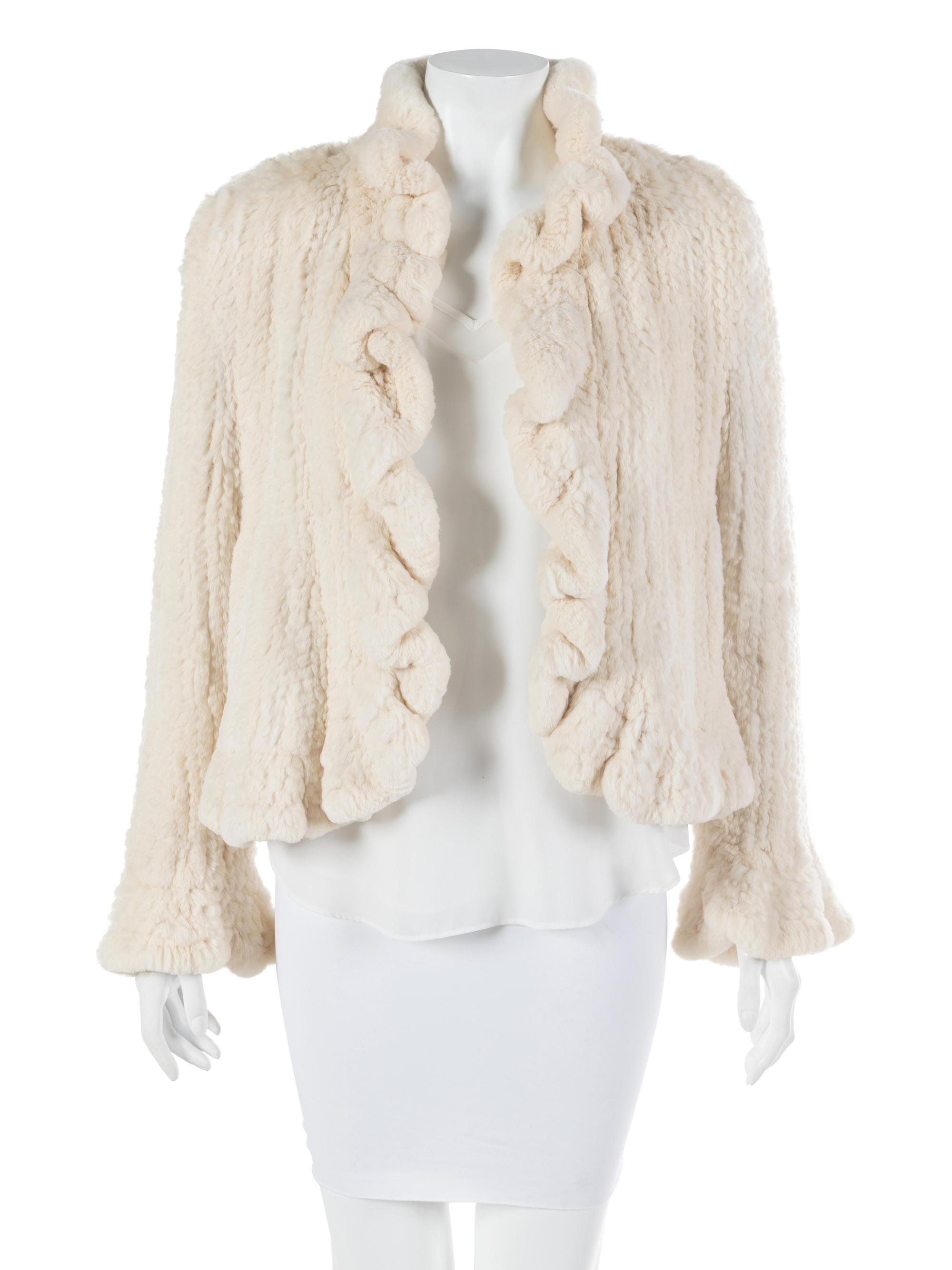 Two Rabbit Knit Fur Jackets, 1990-2000s