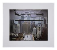Camera Obscura: View of Philadelphia From Loews Hotel Room #3013 with Upside Down Bed , 2014