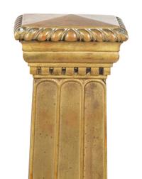 A Pair of Continental Bronze Oversize Andirons — 19TH/20TH CENTURY