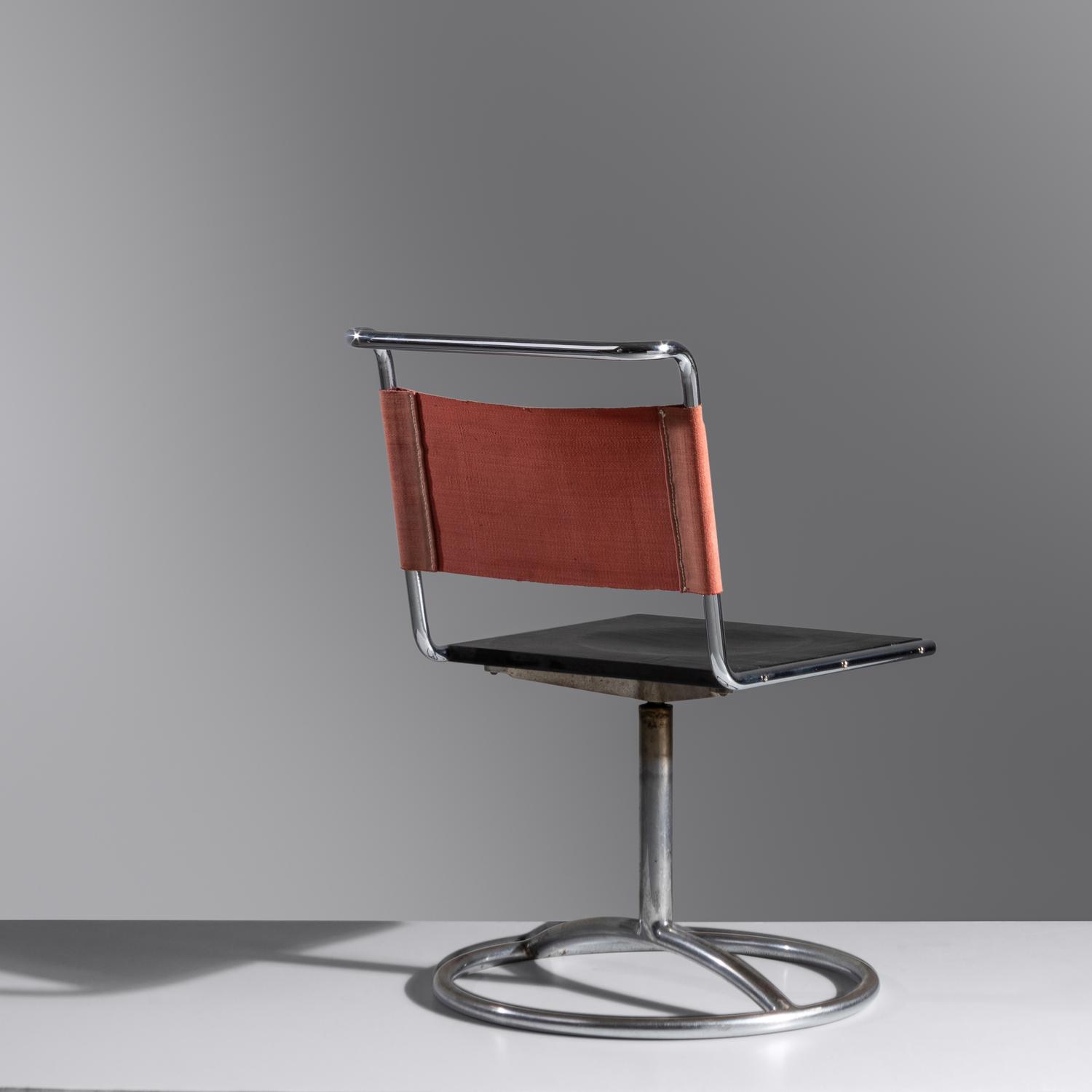 Swivel Chair, model ST16, c. 1930 Deutsche Stahlmobel (DESTA), Germany