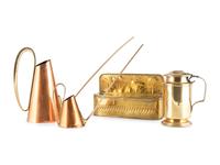 A Group of Brass and Copper Vessels