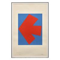Ellsworth Kelly (American, 1923–2015) — Orange over Blue (from Suite of Twenty-Seven Color Lithographs ), 1964-65